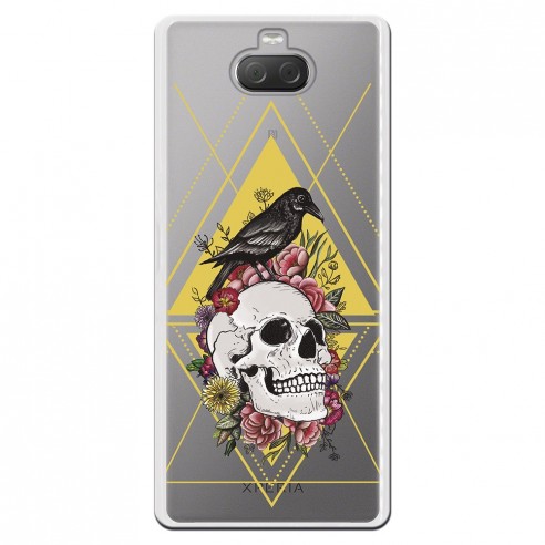 Carcasa Calavera Cuervo para Sony Xperia 10 Plus- La Casa de las Carcasas