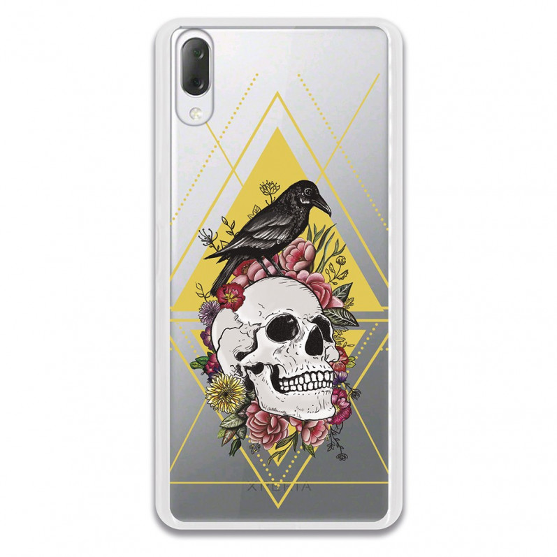 Carcasa Calavera Cuervo para Sony Xperia L3- La Casa de las Carcasas