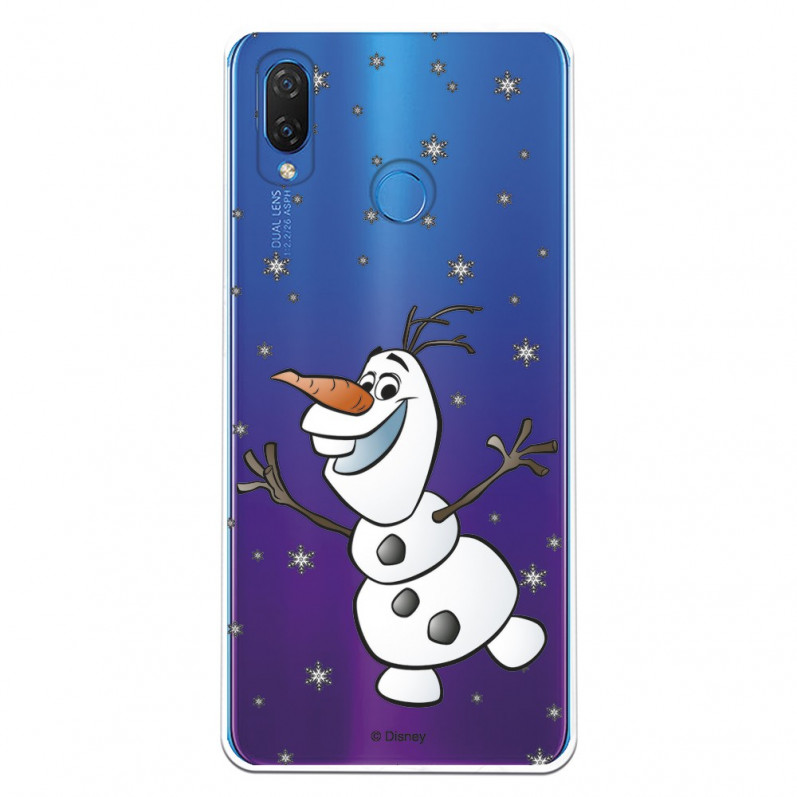 Funda para Huawei P Smart Plus Oficial de Disney Olaf Transparente - Frozen