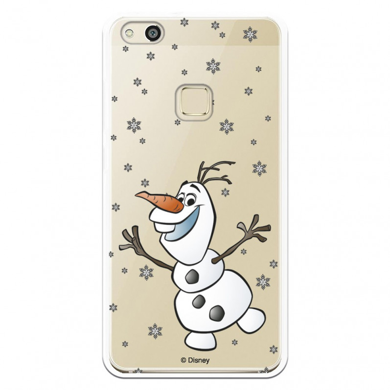 Funda para Huawei P10 Lite Oficial de Disney Olaf Transparente - Frozen