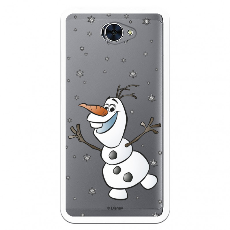 Funda para Huawei Y7 Oficial de Disney Olaf Transparente - Frozen