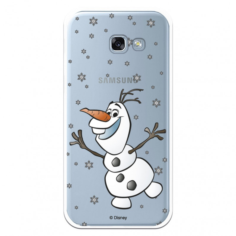 Funda para Samsung Galaxy A5 2017 Oficial de Disney Olaf Transparente - Frozen