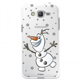 Funda para Samsung Galaxy Grand Prime Oficial de Disney Olaf Transparente - Frozen