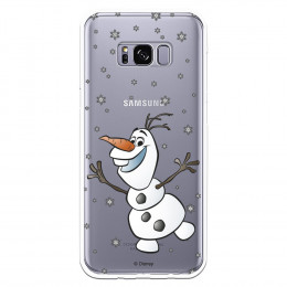 Funda para Samsung Galaxy S8 Plus Oficial de Disney Olaf Transparente - Frozen