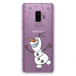 Funda para Samsung Galaxy S9 Plus Oficial de Disney Olaf Transparente - Frozen
