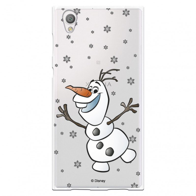 Funda para Sony Xperia L1 Oficial de Disney Olaf Transparente - Frozen