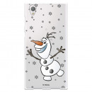 Funda para Sony Xperia L1 Oficial de Disney Olaf Transparente - Frozen