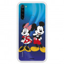 Funda para Xiaomi Redmi Note 8 Oficial de Disney Mickey y Minnie Posando - Clásicos Disney