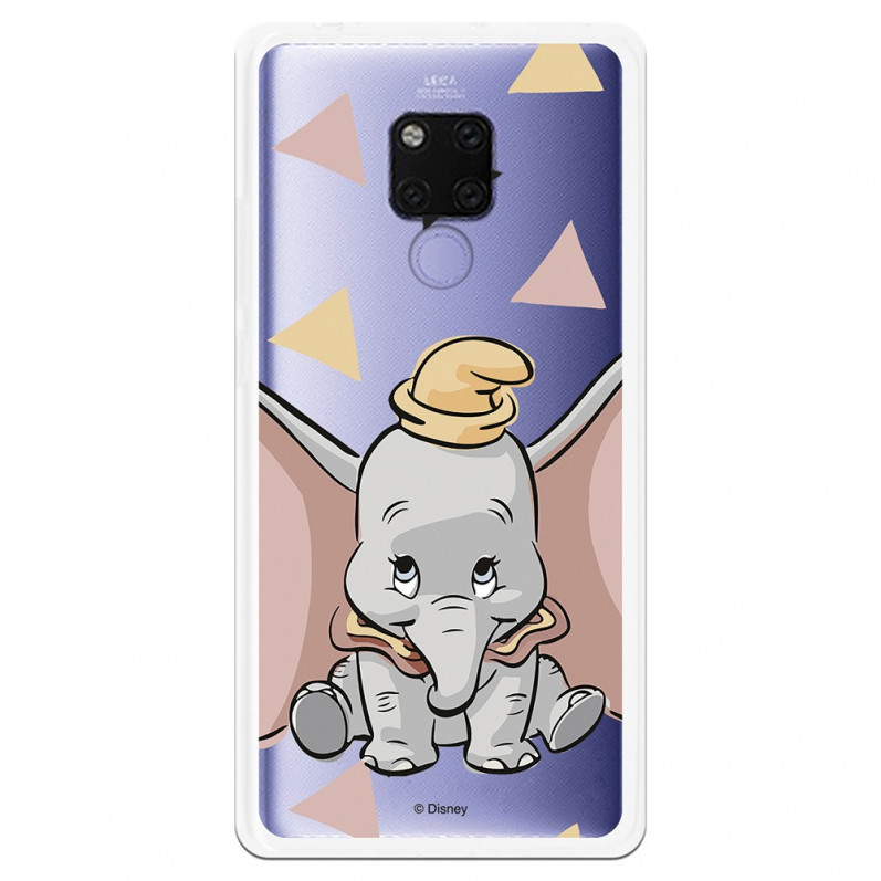 Funda para Huawei Mate 20 X Oficial de Disney Dumbo Silueta Transparente - Dumbo