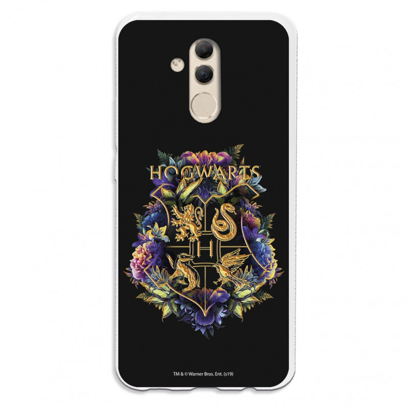 Funda para Huawei Mate 20 Lite Oficial de Harry Potter Hogwarts Floral  - Harry Potter