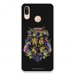 Funda para Huawei P20 Lite Oficial de Harry Potter Hogwarts Floral  - Harry Potter