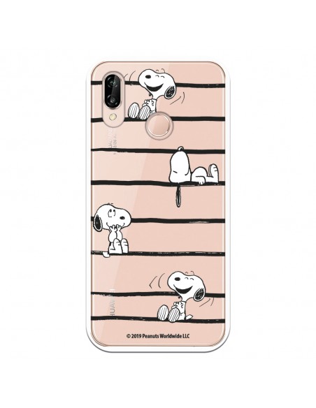 Funda Para Oppo Find X2 Lite Oficial De Peanuts Snoopy Rayas