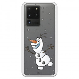 Funda para Samsung Galaxy S20 Ultra Oficial de Disney Olaf Transparente - Frozen