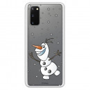 Funda para Samsung Galaxy S20 Oficial de Disney Olaf Transparente - Frozen