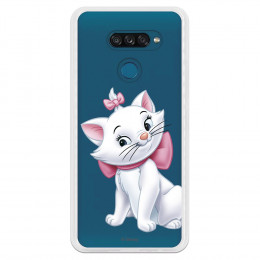 Funda para LG K50S Oficial de Disney Marie Silueta - Los Aristogatos