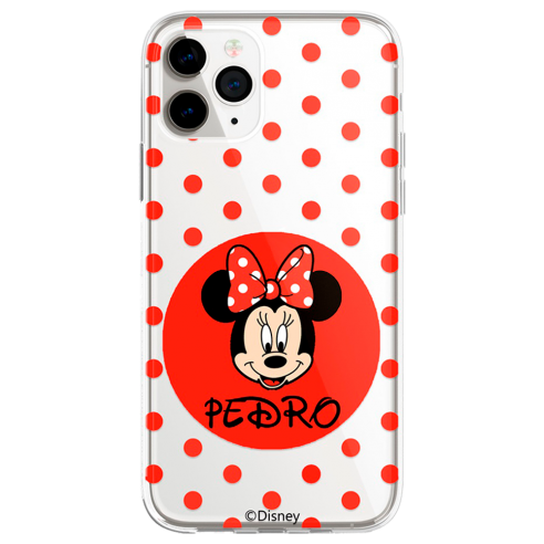 Spersonalizowane etui na telefon komórkowy Disneya z Twoim imieniem Myszka Minnie — oficjalna licencja Disneya