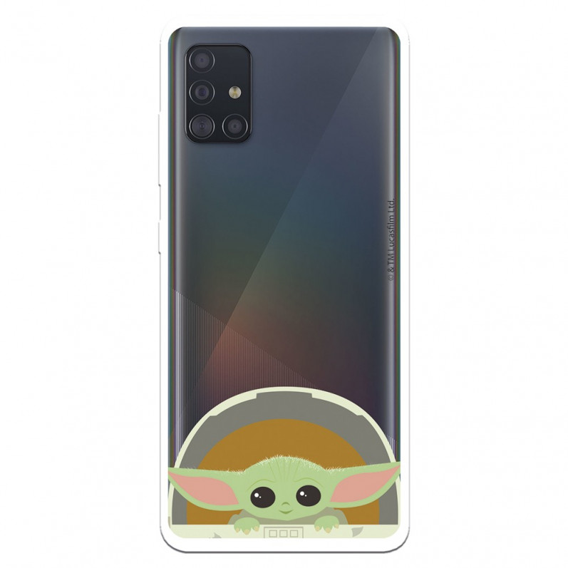 Funda para Samsung Galaxy A51 Oficial de Star Wars Baby Yoda Sonrisas - Star  Wars