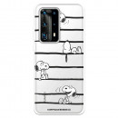 Funda para Huawei P40 Pro Oficial de Peanuts Snoopy rayas - Snoopy