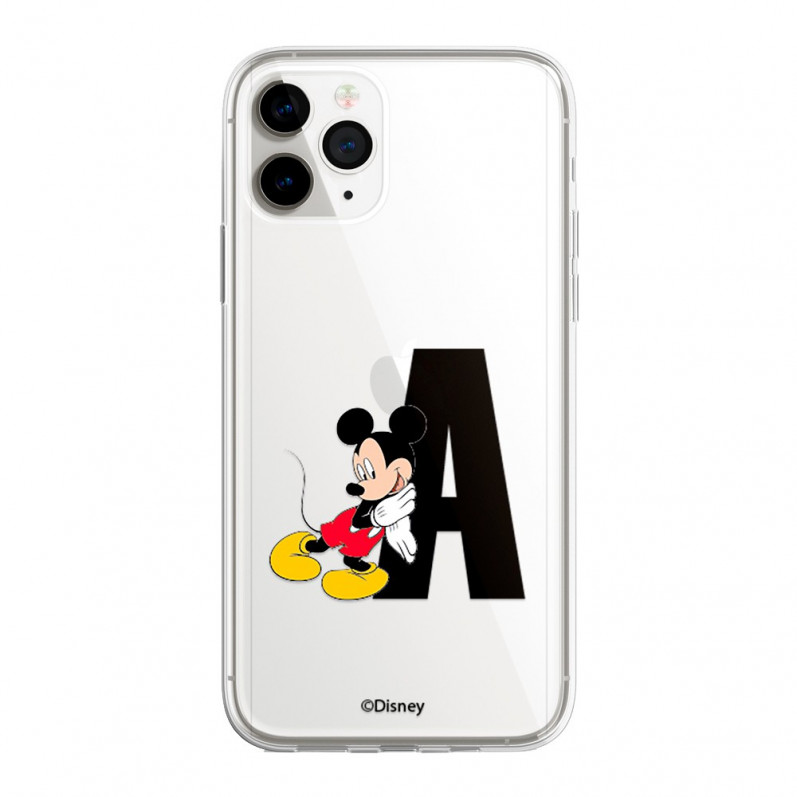 Spersonalizowane etui na telefon komórkowy Disneya z inicjałami Myszki Miki — oficjalna licencja Disneya