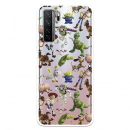 Funda para Huawei P40 Lite 5G Oficial de Disney Muñecos Toy Story Siluetas - Toy Story