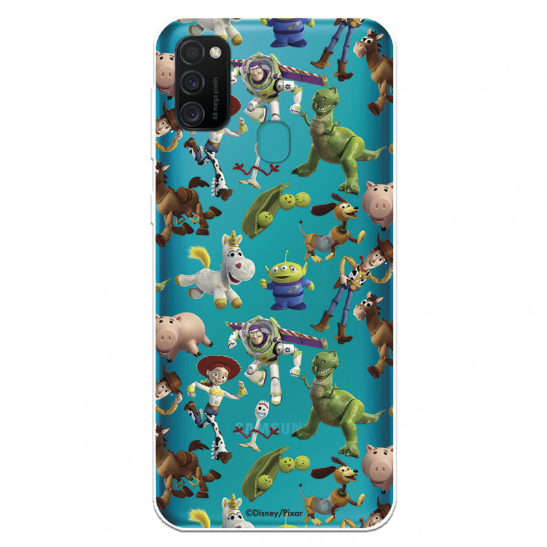 Funda para Samsung Galaxy M21 Oficial de Disney Muñecos Toy Story Siluetas - Toy Story