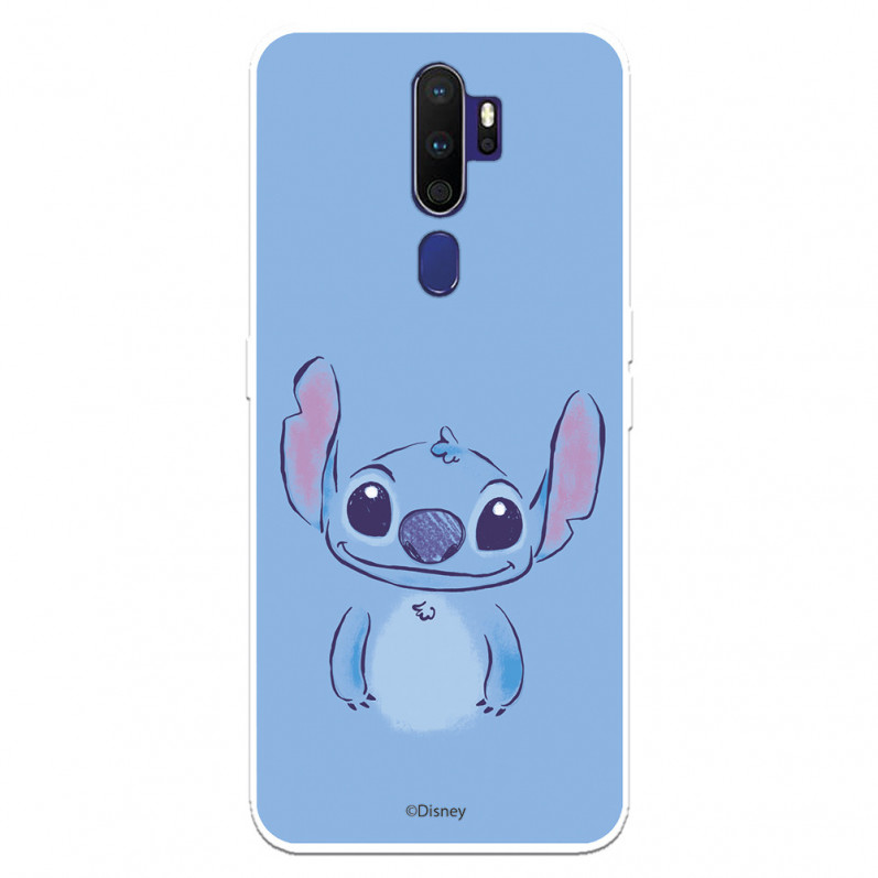 Funda para Oppo A5 2020 Oficial de Disney Stitch Azul - Lilo & Stitch