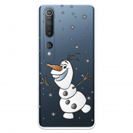 Funda para Xiaomi Mi 10 Oficial de Disney Olaf Transparente - Frozen