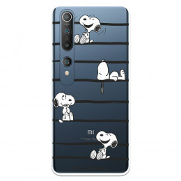 Funda para Xiaomi Mi 10 Pro Oficial de Peanuts Snoopy rayas - Snoopy