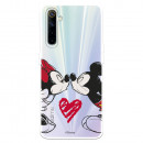 Funda para Realme 6 Oficial de Disney Mickey y Minnie Beso - Clásicos Disney