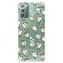 Funda para Samsung Galaxy Note 20 Oficial de Disney Chip Potts Siluetas - La Bella y la Bestia