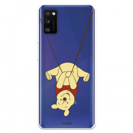 Funda para Samsung Galaxy A41 Oficial de Disney Winnie  Columpio - Winnie The Pooh