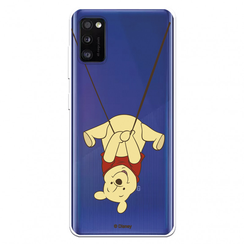 Funda para Samsung Galaxy A41 Oficial de Disney Winnie  Columpio - Winnie The Pooh