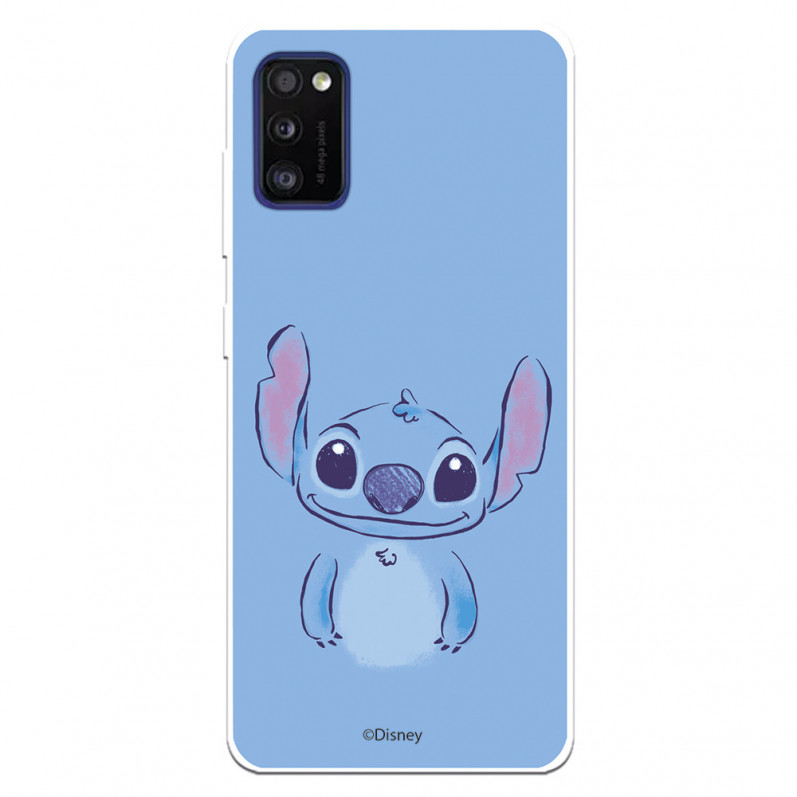 Funda para Samsung Galaxy A41 Oficial de Disney Stitch Azul - Lilo & Stitch