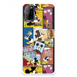 Funda para Oppo A52 Oficial de Disney Mickey Comic - Clásicos Disney