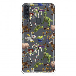 Funda para Samsung Galaxy A11 Oficial de Disney Muñecos Toy Story Siluetas - Toy Story