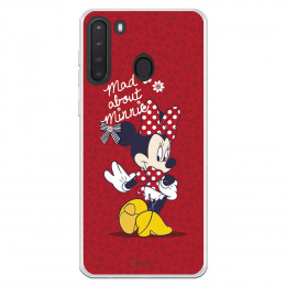 Funda para Samsung Galaxy A21 Oficial de Disney Minnie Mad About - Clásicos Disney