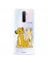 Funda para Realme X2 Pro Oficial de Disney Simba y Nala Silueta - El Rey León