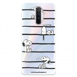 Funda para Realme X2 Pro Oficial de Peanuts Snoopy rayas - Snoopy