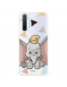 Funda para Realme X2 Oficial de Disney Dumbo Silueta Transparente - Dumbo