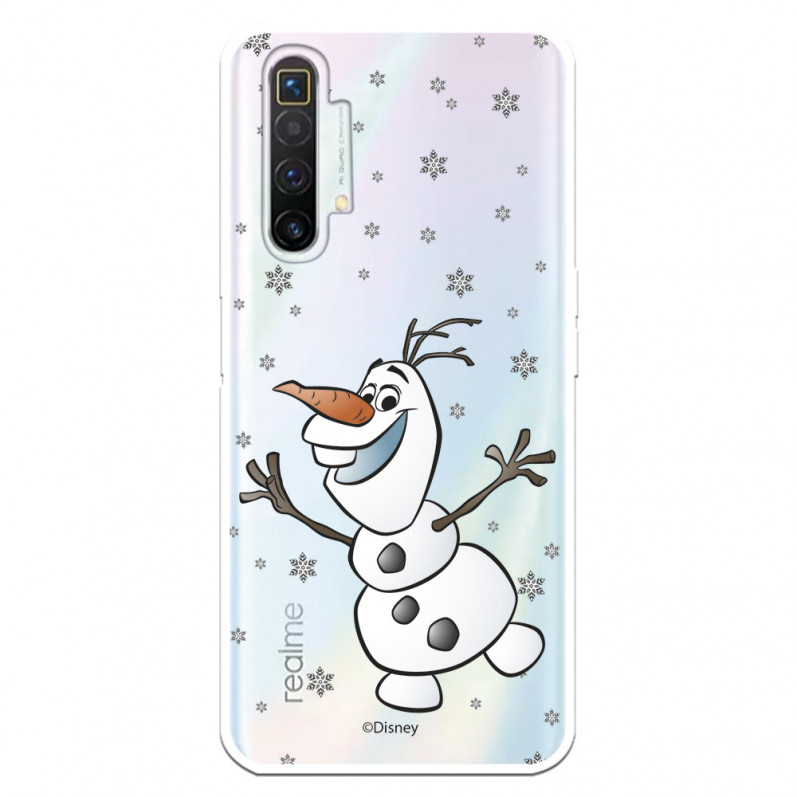 Funda para Realme X2 Oficial de Disney Olaf Transparente - Frozen