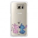 Funda para Samsung Galaxy S6 Oficial de Disney Angel & Stitch Beso - Lilo & Stitch