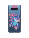 Funda para Samsung Galaxy S10 Oficial de Disney Stitch Graffiti - Lilo & Stitch