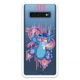 Funda para Samsung Galaxy S10 Plus Oficial de Disney Stitch Graffiti - Lilo & Stitch