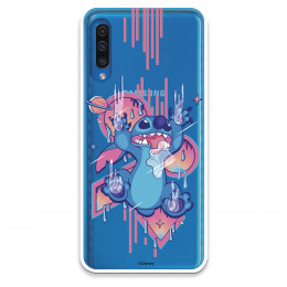 Funda para Samsung Galaxy A50 Oficial de Disney Stitch Graffiti - Lilo & Stitch