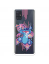 Funda para Samsung Galaxy A51 Oficial de Disney Stitch Graffiti - Lilo & Stitch