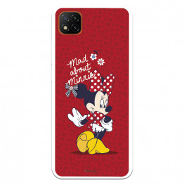 Funda para Xiaomi Redmi 9C Oficial de Disney Minnie Mad About - Clásicos Disney