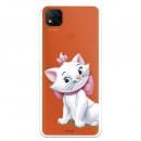 Funda para Xiaomi Redmi 9C Oficial de Disney Marie Silueta - Los Aristogatos