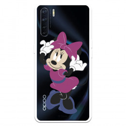 Funda para Oppo A91 Oficial de Disney Minnie Rosa - Clásicos Disney