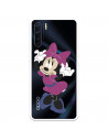 Funda para Oppo A91 Oficial de Disney Minnie Rosa - Clásicos Disney