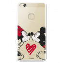 Carcasa Oficial Mikey Y Minnie Beso Clear para Huawei P10 Lite- La Casa de las Carcasas